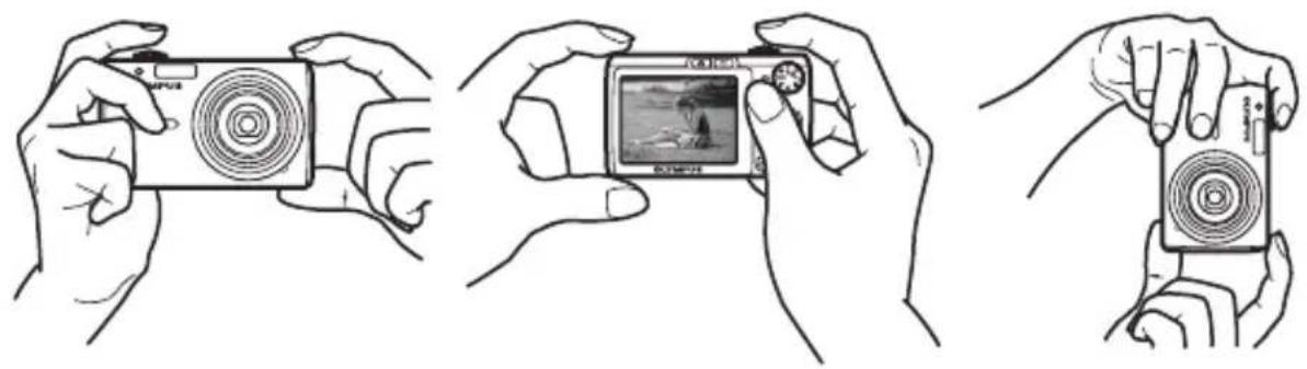 OLYMPUS X795 - a. Segurar a-camera. - 1