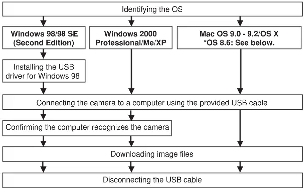 OLYMPUS Camedia D395 - Transferring pictures to a computer - 1