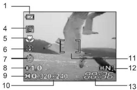 OLYMPUS X710 - Monitor - Shooting Mode - 2