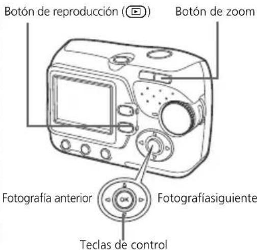 OLYMPUS X710 - a. Presione b. Mire mas de cerca - 1