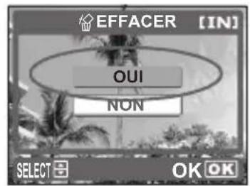 OLYMPUS X710 - c. Pour effacer une photo - 3