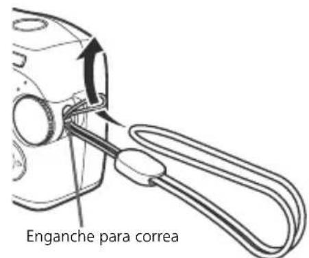 OLYMPUS X710 - a. Enganche la correa b. Inserte las pilas - 1