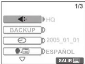 OLYMPUS X710 - Selección de idioma - 1