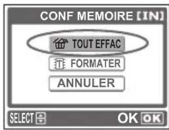 OLYMPUS X710 - Effacement de toutes les photos - 1