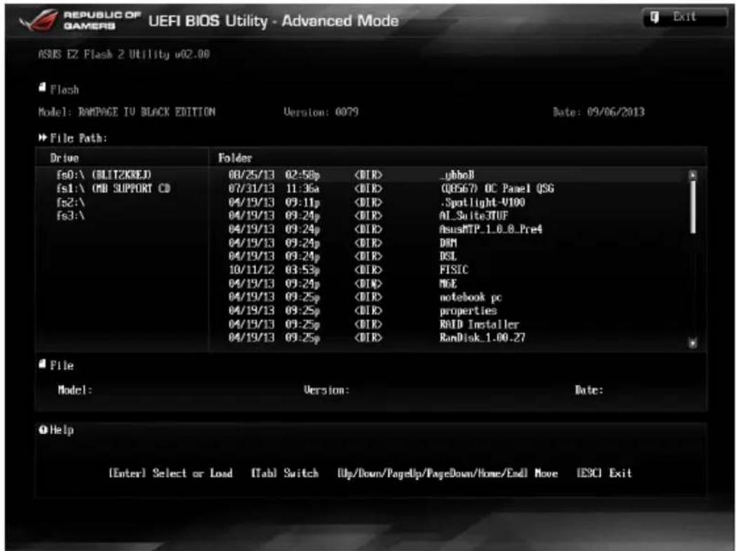 ASUS RAMPAGE IV BLACK EDITION - PourmettreàjourleBIOSavecEZFlash2: - 1