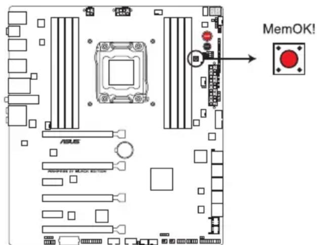 ASUS RAMPAGE IV BLACK EDITION - Bouton MemOK! - 1