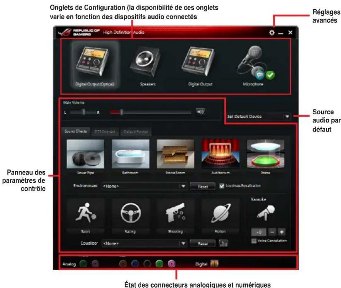 ASUS RAMPAGE IV BLACK EDITION - Gestionnaire Audio HD Realtek sous Windows 8/7 - 1