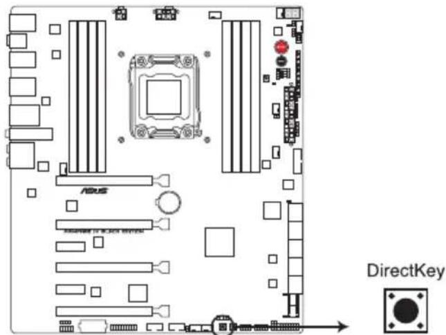 ASUS RAMPAGE IV BLACK EDITION - Bouton DirectKey - 1