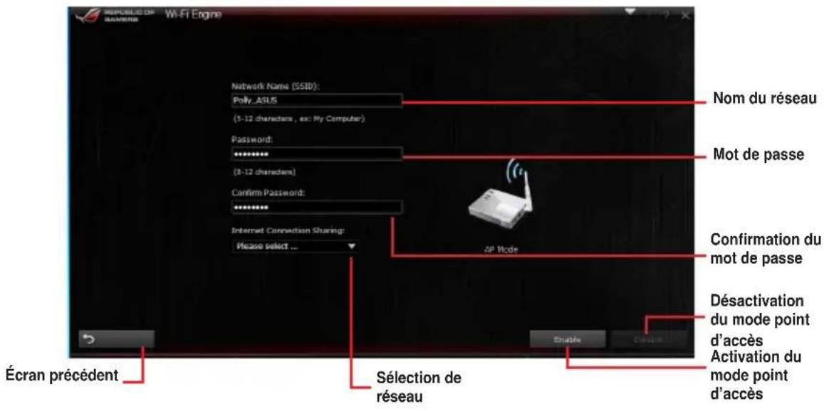ASUS RAMPAGE IV BLACK EDITION - Utiliser le mode point d'accès - 1