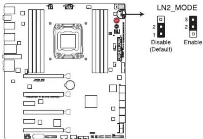ASUS RAMPAGE IV BLACK EDITION - Jumper de selection de mode LN2 (3-pin LN2) - 1