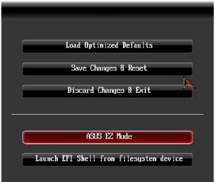 ASUS RAMPAGE IV BLACK EDITION - Menu Exit (Sortie) - 1