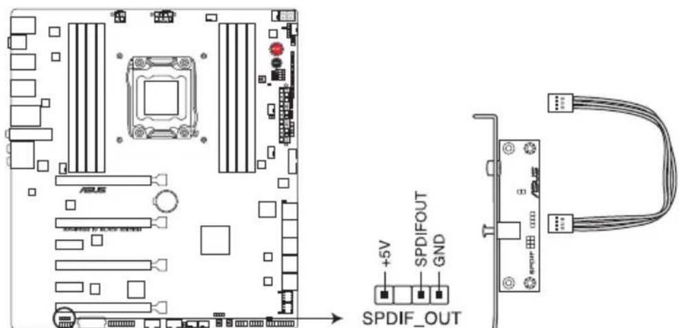 ASUS RAMPAGE IV BLACK EDITION - Connecteur audio numérique (4-1 pin SPDIF_OUT) - 1