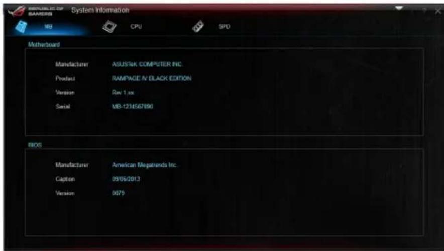 ASUS RAMPAGE IV BLACK EDITION - Informations sur la carte mère - 1
