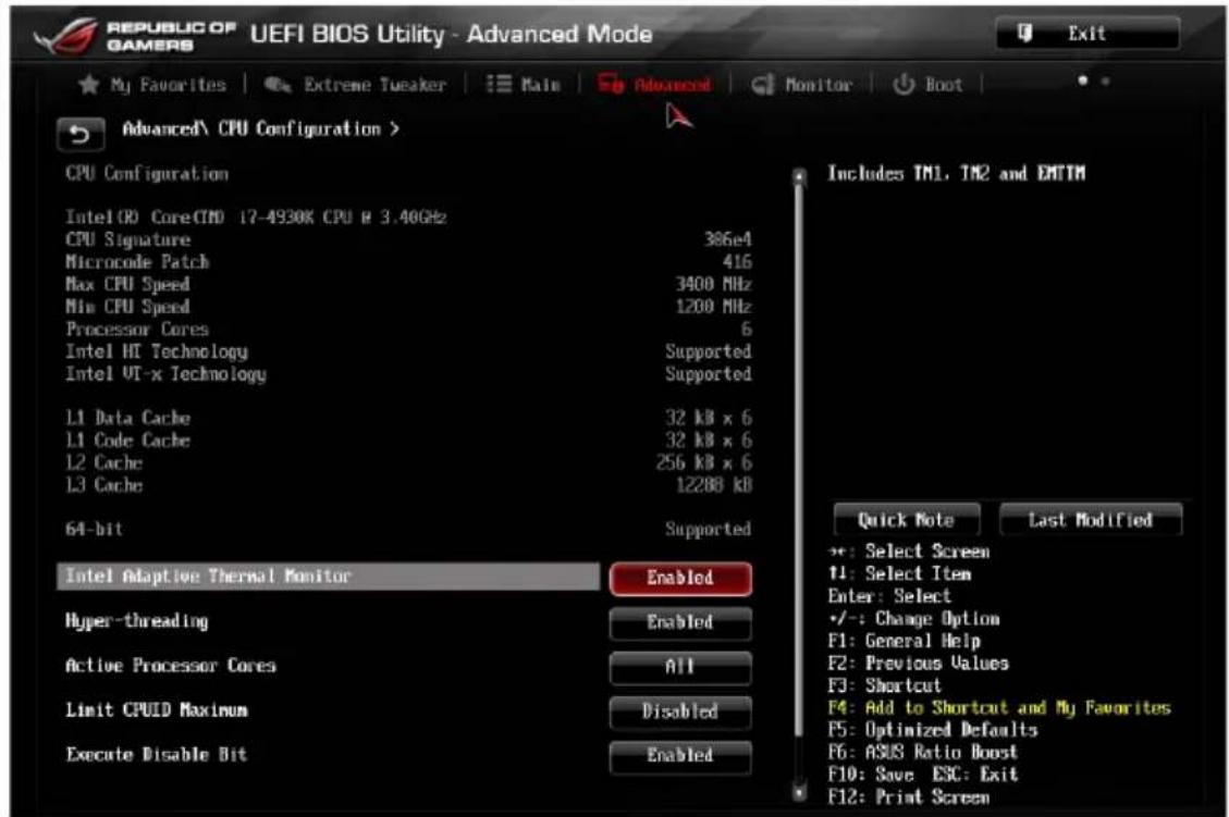 ASUS RAMPAGE IV BLACK EDITION - CPU Configuration (Configuration du CPU) - 2