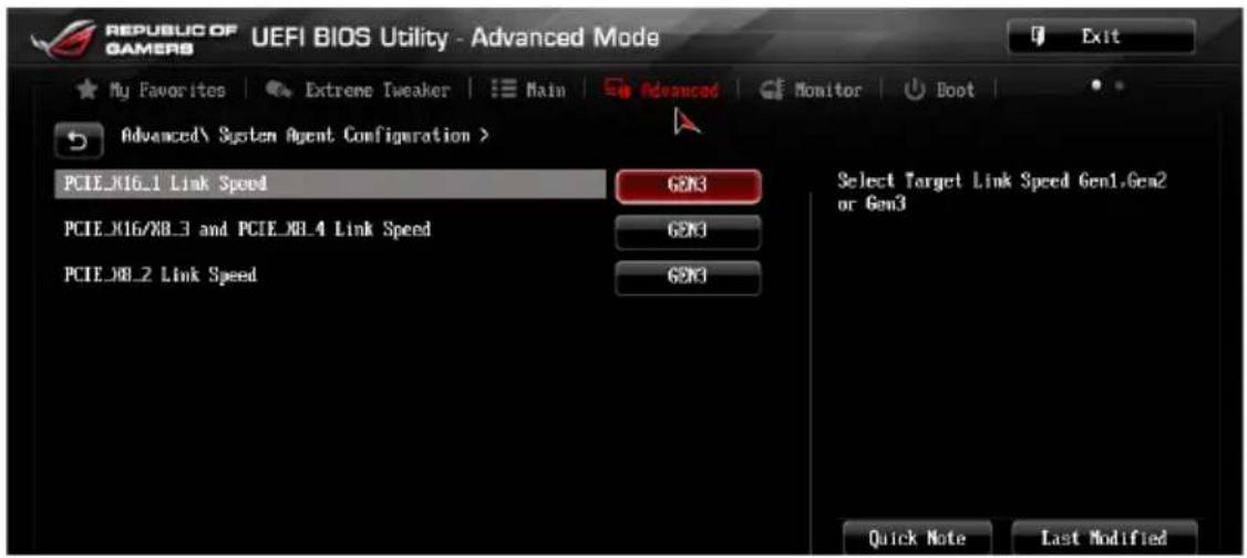ASUS RAMPAGE IV BLACK EDITION - System Agent Configuration (Configuration d'agent système) - 1