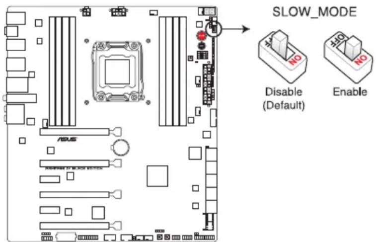 ASUS RAMPAGE IV BLACK EDITION - Interrupteur Slow Mode - 1