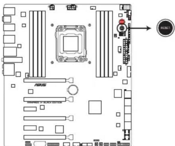 ASUS RAMPAGE IV BLACK EDITION - Bouton de réinitialisation - 1