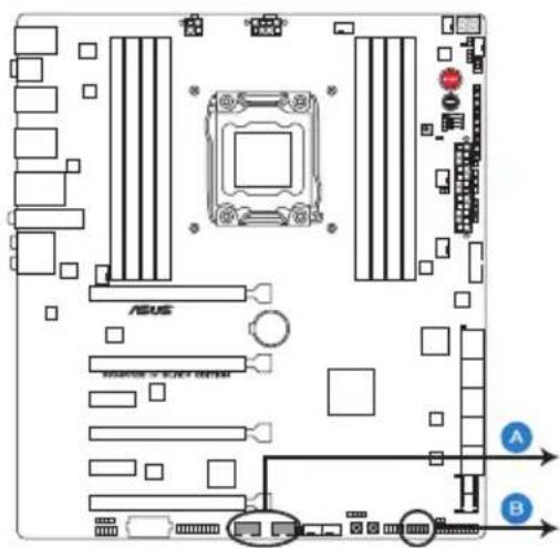 ASUS RAMPAGE IV BLACK EDITION - Connecteurs USB 2.0 (10-1 pin USB56; USB78; USB910) - 1