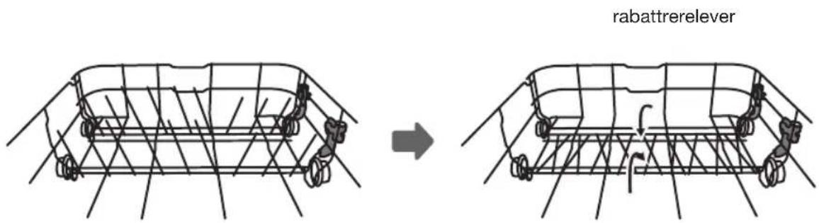 Pelgrim GVW100L - Rabattre les supports du panier - 1