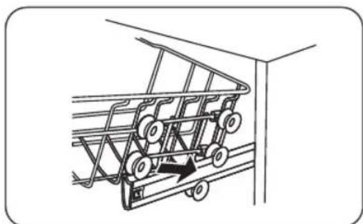 Pelgrim GVW100L - Réglage de la hauteur du panier supérieur type 1 (en fonction du modele) - 3
