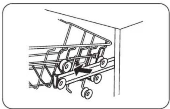 Pelgrim GVW240LS - Adjusting the height of the upper basket type 1 (depending on the model) - 2