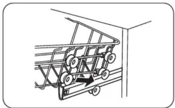 Pelgrim GVW240LS - Réglage du panier supérieur type 1 (en fonction du modèle) - 3