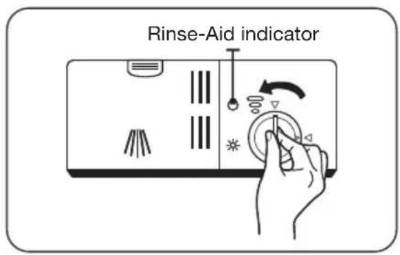 Pelgrim GVW240LS - Filling the rinse aid reservoir - 1