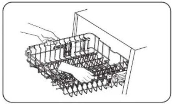 Pelgrim GVW240LS - Adjusting the height of the upper basket type 1 (depending on the model) - 5