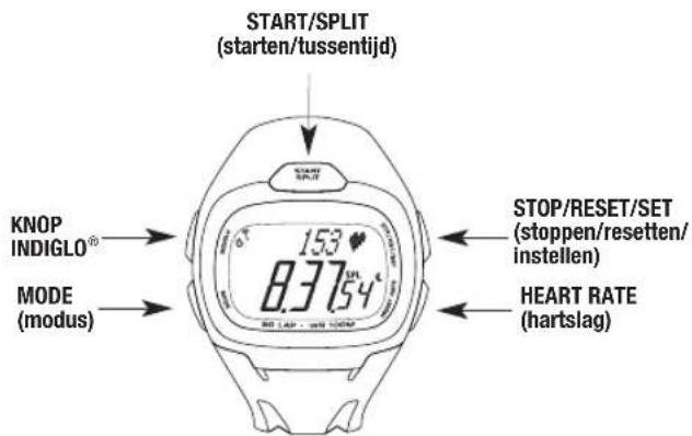 TIMEX Ironman Triathlon Race Trainer Pro T5K489 - Horlogeknoppen - 1