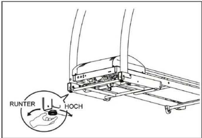 TAURUS T9.9 Touch - Étape 5: ajustement des pieds - 1
