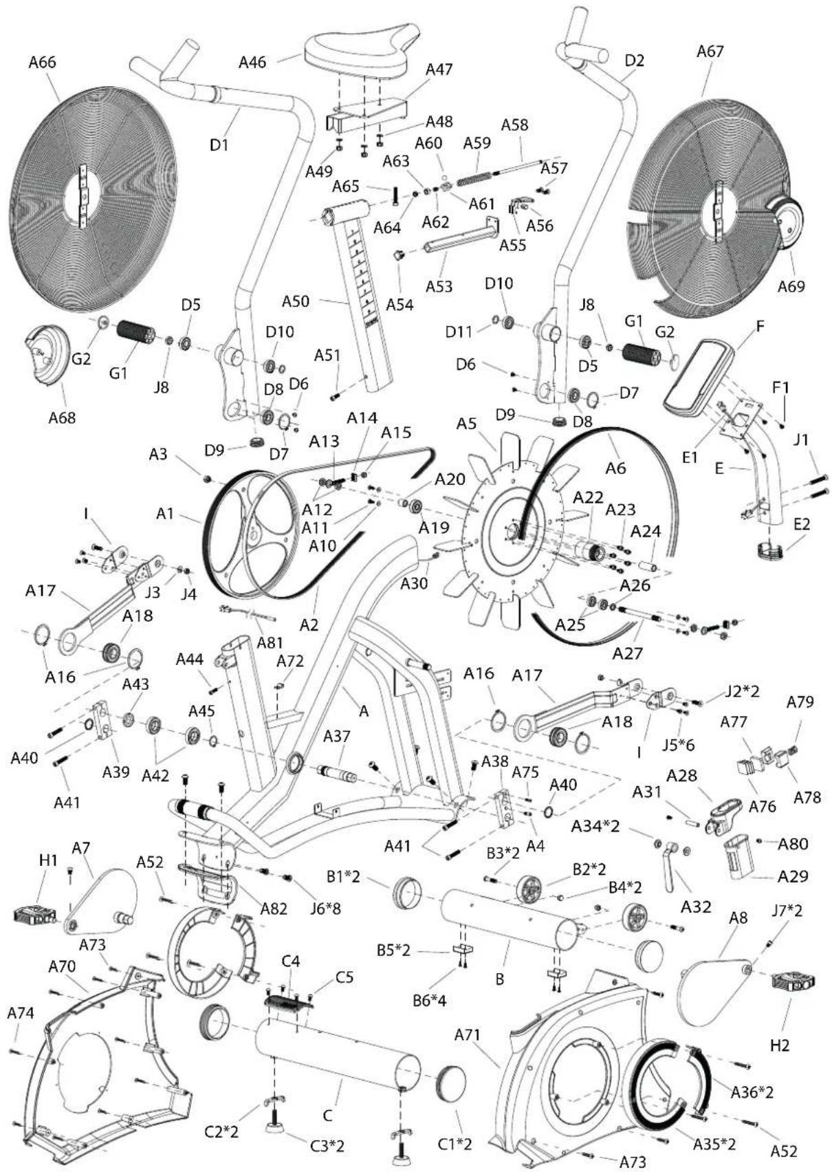 TAURUS ErgoX - Vue éclatée - 1