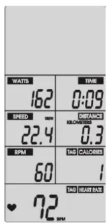 TAURUS ErgoX - Target Time Mode - Mode nombre cible de calories - 4