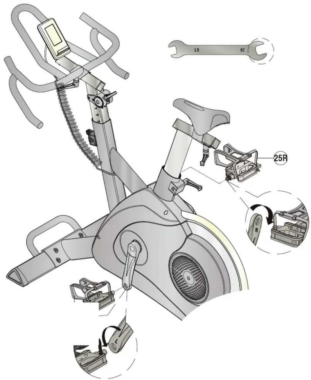 TAURUS Z9 Pro - Étape 4 : fixation des pédales - 1