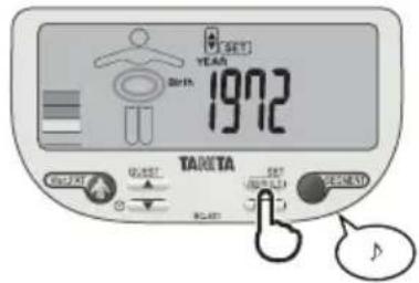 TANITA InnerScan V - Sélectionnez un chiffre personnel - 4