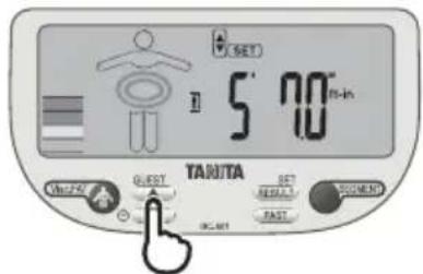 TANITA InnerScan V - Specify the Height - 1