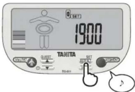 TANITA InnerScan V - Entrez l'année - 9