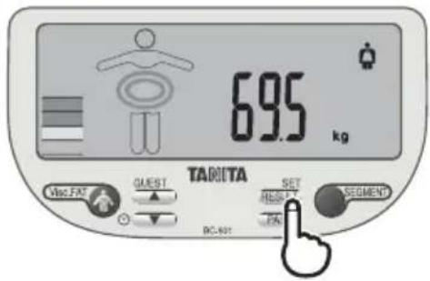 TANITA InnerScan V - Uw meetresultaten bekijken. - 1