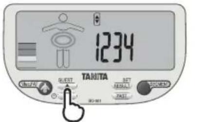 TANITA InnerScan V - Нажмите SET для включения прибора. - 1