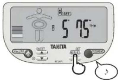 TANITA InnerScan V - Specify the Height - 3