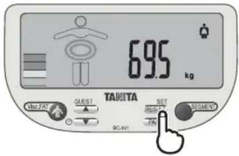 TANITA InnerScan V - Получите Ваши показания - 2