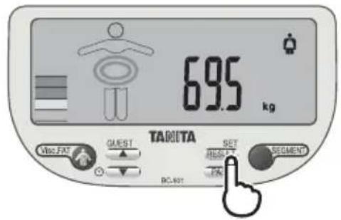 TANITA InnerScan V - Obtenga sus lecturas - 1