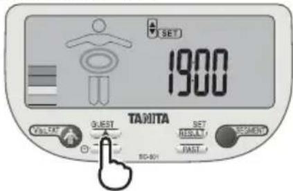 TANITA InnerScan V - Установите минуты - 1