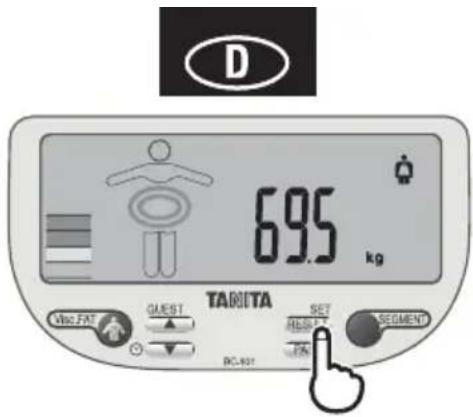 TANITA InnerScan V - Werte ablesen - 1