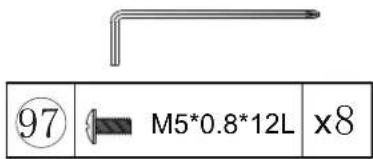 97 M5*0.8*12L x8