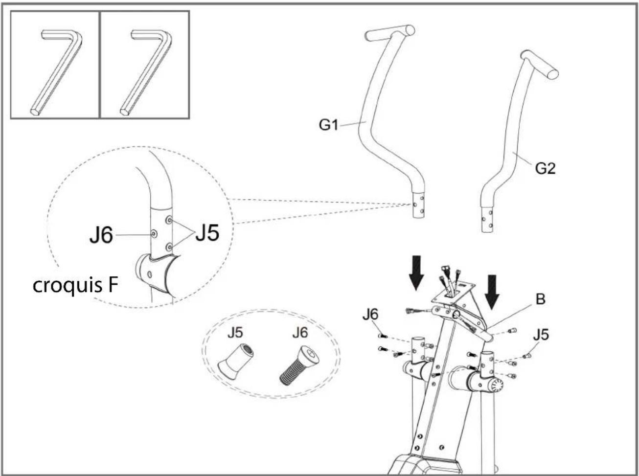 Cardiostrong EX60 - Étape 4: Montage des poignées - 1