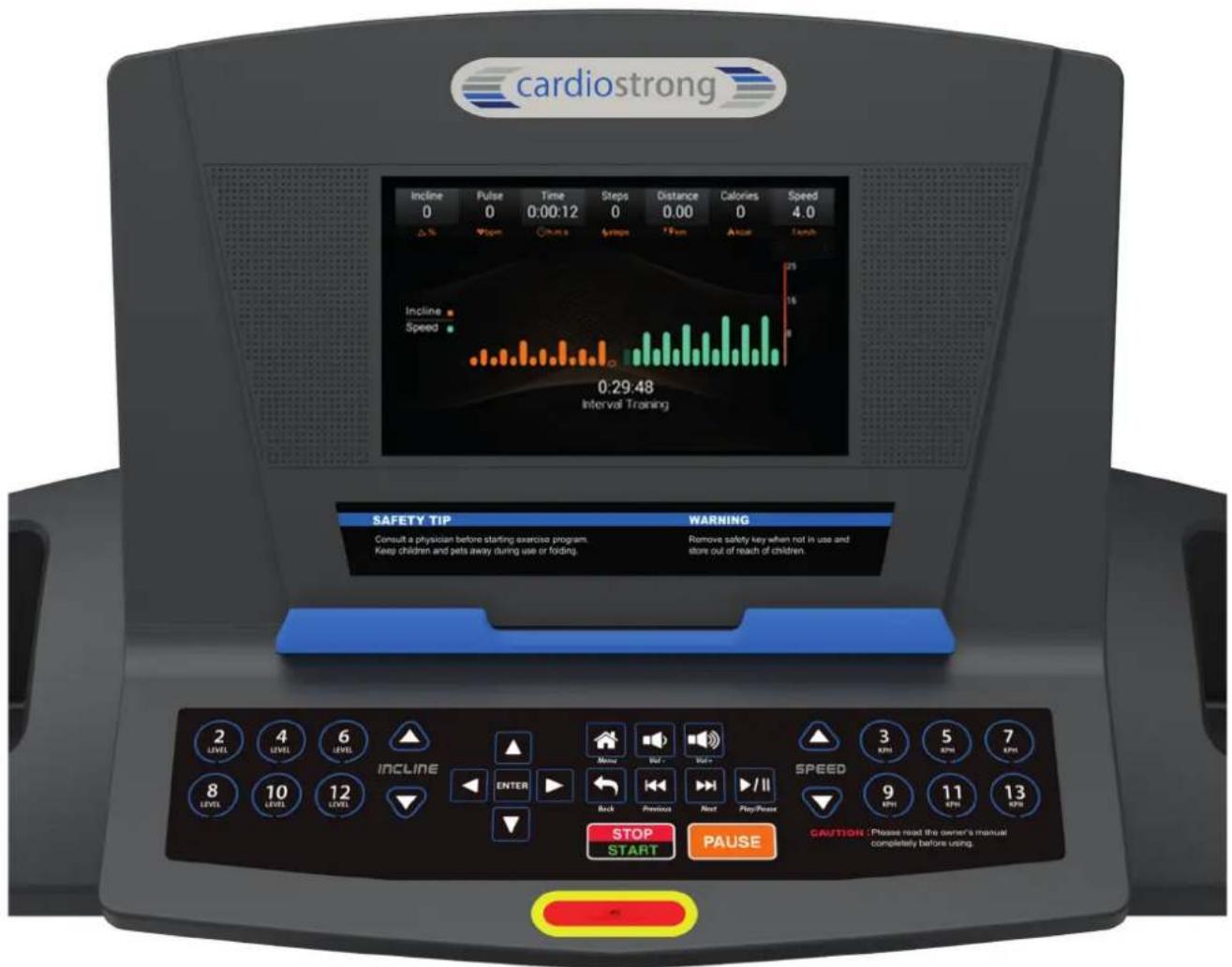 Cardiostrong TR30 - Affichage de la console - 1