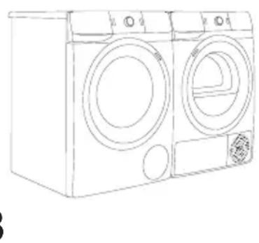 HISENSE DHGE901 - EMPLACEMENT DU SECHE-LINGE - 2