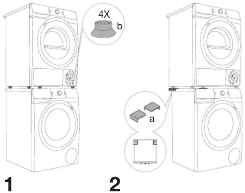 HISENSE DHGE901 - EMPLACEMENT DU SECHE-LINGE - 1