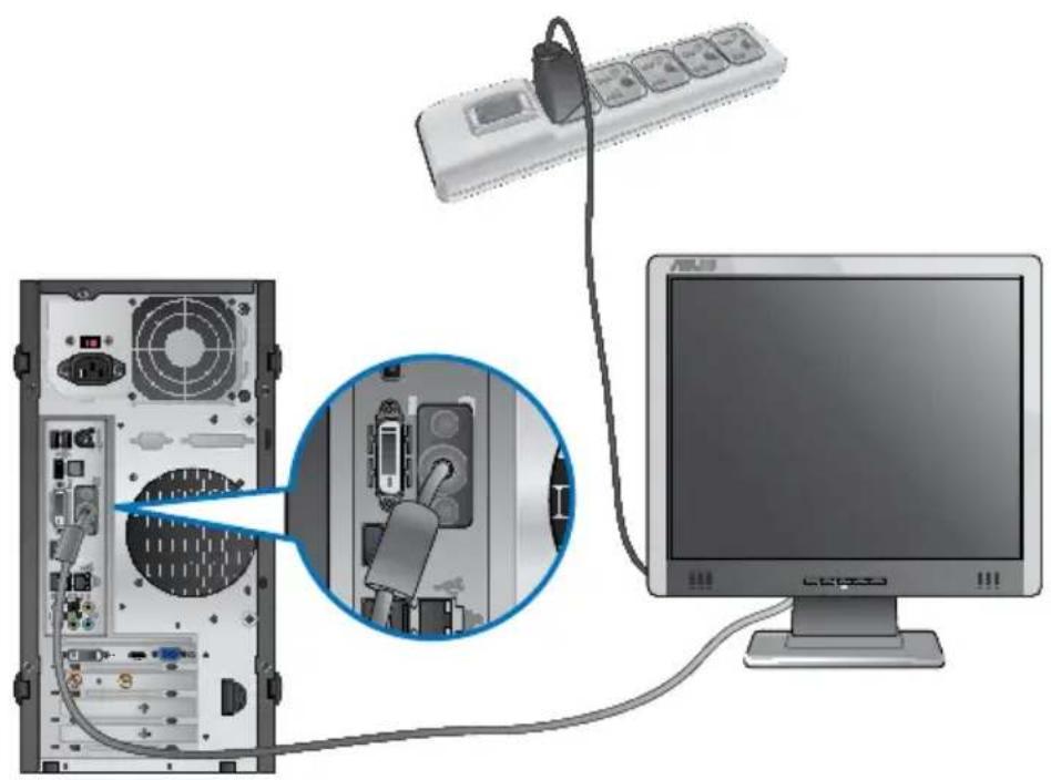 ASUS BM1645 - Per collegare un monitor esternotramite le uscite video sulla schedamadre: - 1