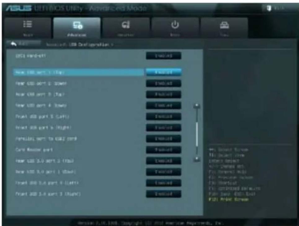 ASUS BM1645 - KoHΦnrgpaunia nopToB USB B BIOS - 1
